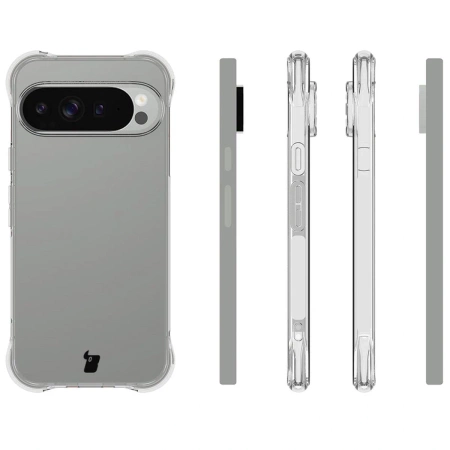 Etui + 2x szkło hartowane + szkiełko na obiektyw Bizon Case Clear Pack do Google Pixel 10 Pro XL