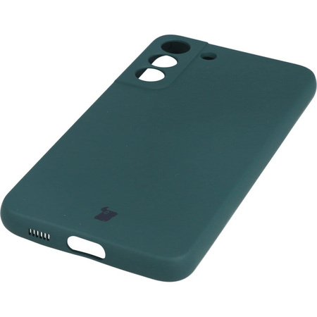 Etui Bizon Case Silicone do Galaxy S22 Plus, ciemnozielone