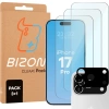 3x Szkło hartowane + szybka na aparat Bizon Glass Clear Pack do iPhone 17 Pro