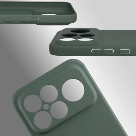 Etui Bizon Case Łupka do Xiaomi POCO F8 Ultra, zielone