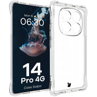 Elastyczne etui Bizon Case Salpa do Xiaomi Redmi Note 14 Pro 4G, przezroczyste