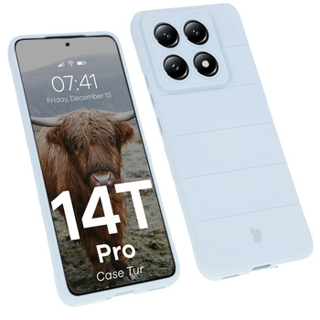 Pancerne etui Bizon Case Tur do Xiaomi 14T Pro, jasnoniebieskie