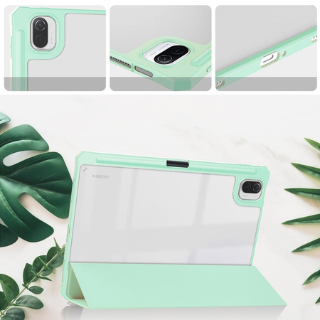 Etui Bizon Case Tab Clear Matt do Xiaomi Pad 5/5Pro 11.0, miętowe