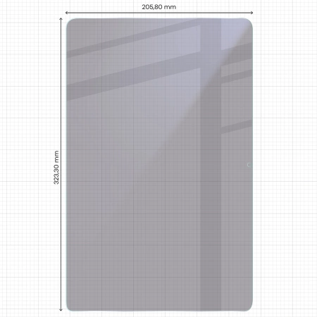 Prywatyzujące szkło hybrydowe Bizon Glass Tab Mule Shadow do Galaxy Tab S11 Ultra, matowe