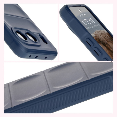 Pancerne etui Bizon Case Tur do OnePlus Nord 4, granatowe