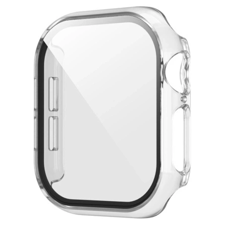 Etui ze szkłem do zegarka Bizon Case Watch Adamo do Apple Watch SE 3 / SE 2 / SE / 6 / 5 / 4 (40 mm), przezroczyste