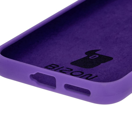 Silikonowe etui Bizon Soft Case do Huawei Pura 70, fioletowe