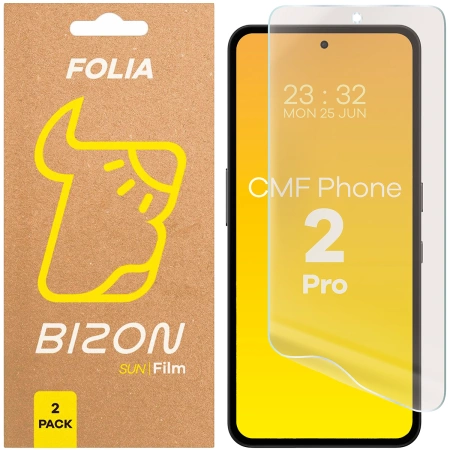 Folia matowa Bizon Glass Film Sun Duo do Nothing CMF Phone 2 Pro, 2 sztuki