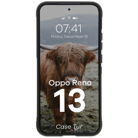 Pancerne etui Bizon Case Tur do Oppo Reno13, czarne