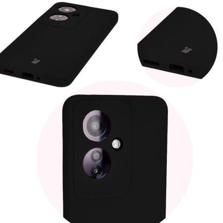 Silikonowe etui Bizon Soft Case do Oppo Reno11 F 5G, czarne