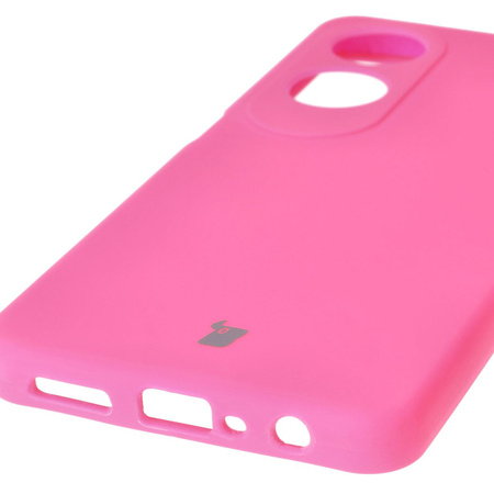 Silikonowe etui Bizon Soft Case do Oppo A60 4G, neonowo-różowe