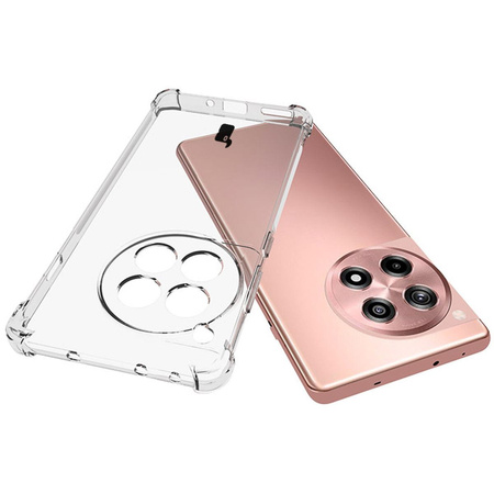 Etui + 2x folia Bizon Case Clear Pack do OnePlus 12R, przezroczyste