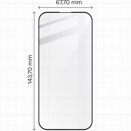 2x Szkło + szybka na aparat BIZON Edge 2 Pack do iPhone 15 Pro