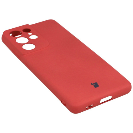 Etui Bizon Case Silicone do Galaxy S21 Ultra, ciemny róż