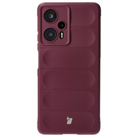 Pancerne etui Bizon Case Tur do Xiaomi Poco F5, burgundowe