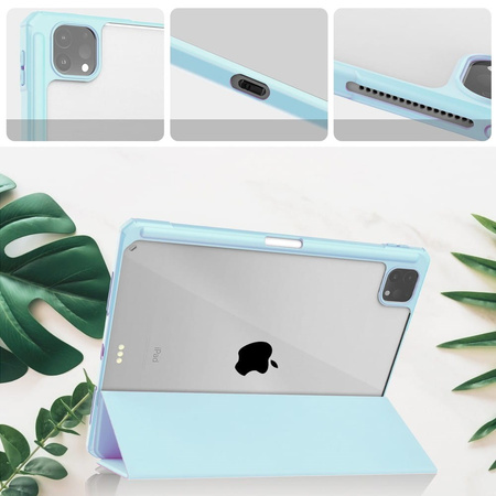 Etui Bizon Case Tab Clear Matt do Apple iPad Pro 11 2022/2021/2020/2018, błękitne