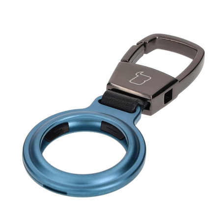 Etui Bizon Case Locator Magnetic do Apple AirTag, niebieskie