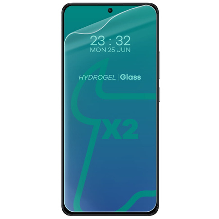 Folia hydrożelowa na ekran Bizon Glass Hydrogel Front Duo do Xiaomi Poco X6 Pro / X7 Pro, 2 sztuki