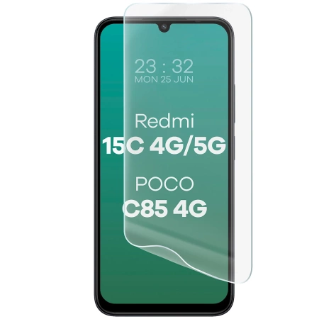 Folia hydrożelowa na ekran Bizon Glass Hydrogel Front do Xiaomi Redmi 15C 4G / 5G / POCO C85 4G, 1 sztuka