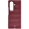 Pancerne etui Bizon Case Tur do Galaxy Z Fold7, burgundowe