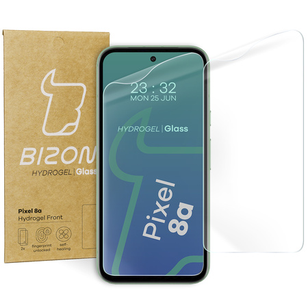 Folia hydrożelowa na ekran Bizon Glass Hydrogel Front do Pixel 8a, 2 sztuki