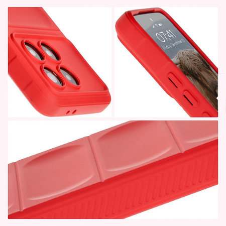 Pancerne etui Bizon Case Tur do Xiaomi Poco F6 Pro, czerwone
