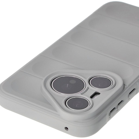 Pancerne etui Bizon Case Tur do Huawei Pura 70 Pro / Pro+, jasnoszare