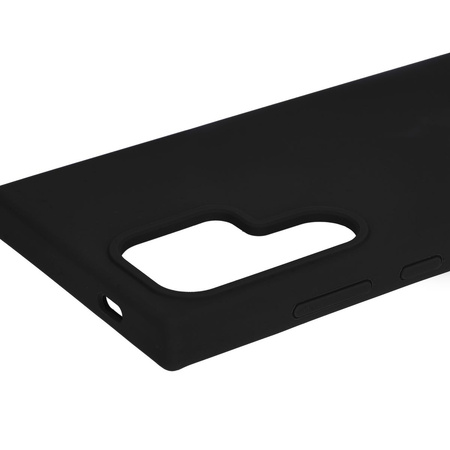 Silikonowe etui Bizon Soft Case do Galaxy S24 Ultra, czarne
