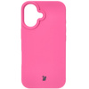 Silikonowe etui Bizon Soft Case do iPhone 16, fuksja