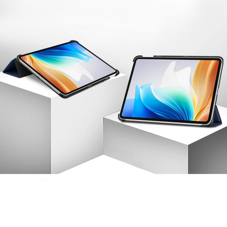 Etui Bizon Case Tab Croc do Oppo Pad Neo, granatowe