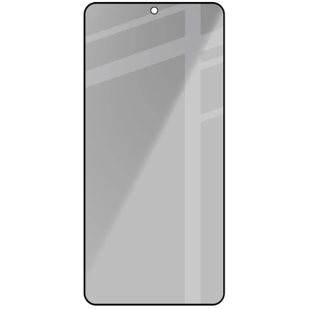 Prywatyzujące szkło hartowane Bizon Glass Edge Shadow do Galaxy S26, przyciemniane z czarną ramką