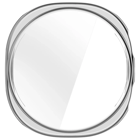 Etui z osłoną ekranu Bizon Case Watch Felipe do Galaxy Watch 8 40 mm, srebrne