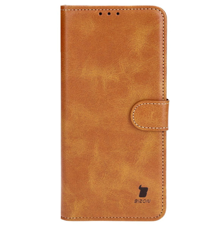 Etui z klapką Bizon Case Pocket do Xiaomi Redmi 13C / Xiaomi Poco C65, brązowe