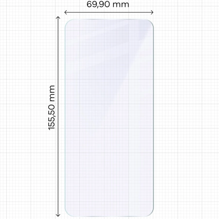 Elastyczne szkło hybrydowe Bizon Glass Mule do iPhone 16 Plus