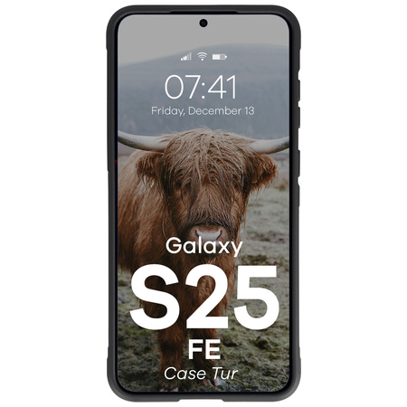 Pancerne etui Bizon Case Tur do Galaxy S25 FE, czarne