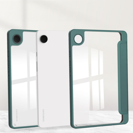 Etui Bizon Case Tab Clear Matt do Galaxy Tab A9, ciemnozielone