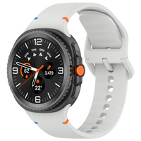 Silikonowy pasek Bizon Strap Watch Silicone do Galaxy Watch Ultra 47 mm, żółty