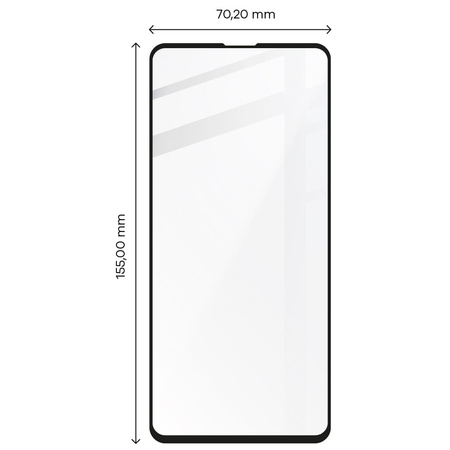 Szkło hartowane Bizon Glass Edge - 2 sztuki + ochrona na obiektyw, Galaxy A53, czarne