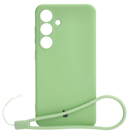 Etui Bizon Case Silicone Sq do Galaxy S24, jasnozielone