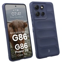 Pancerne etui Bizon Case Tur do Motorola Moto G86 5G / G86 Power 5G, granatowe