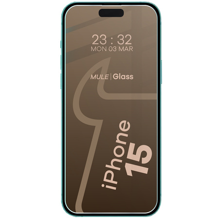 Elastyczne szkło hybrydowe Bizon Glass Mule do iPhone 15