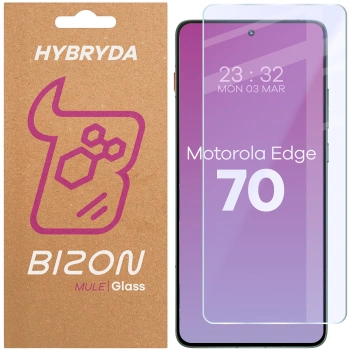 Elastyczne szkło hybrydowe Bizon Glass Mule do Motorola Edge 70