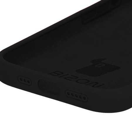 Etui silikonowe do iPhone 15 Pro Bizon Soft Case, czarne
