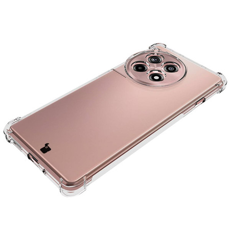 Etui + 2x folia Bizon Case Clear Pack do OnePlus 12R, przezroczyste