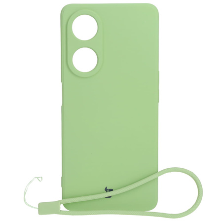 Etui Bizon Case Silicone Sq do Oppo A98 5G, jasnozielone