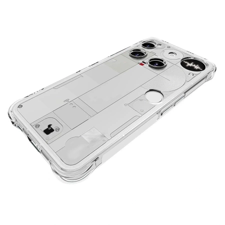 Elastyczne etui + 2x szkło hartowane Bizon Case Clear Pack do Nothing Phone (3)