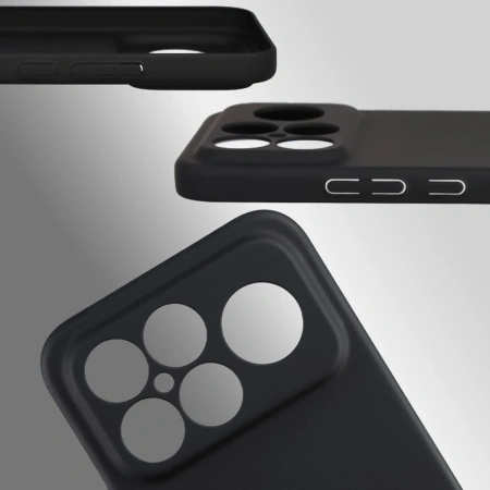 Etui Bizon Case Łupka do Xiaomi POCO F8 Ultra, czarne