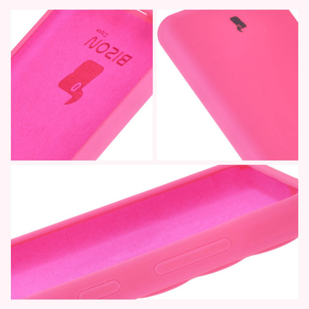 Silikonowe etui Bizon Soft Case do Galaxy M55 5G, neonowo-różowe