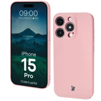 Etui Bizon Case Łupka do iPhone 15 Pro, różowe