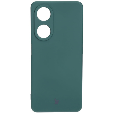 Etui Bizon Case Silicone Sq do Oppo A98 5G, ciemnozielone